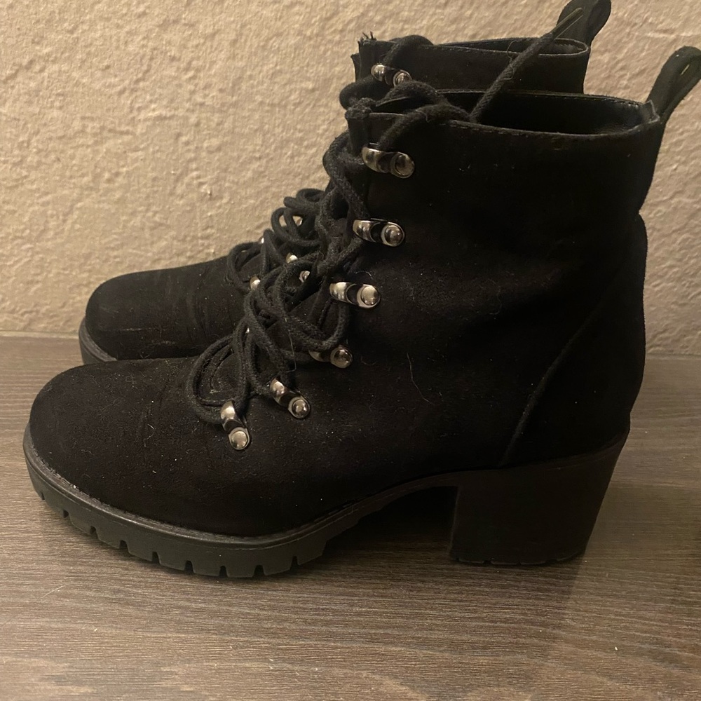 Lace up booties
